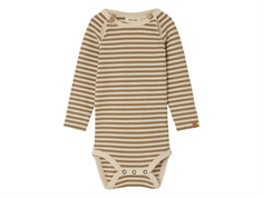 Lil Atelier birch striped bodysuit